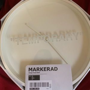 Off-White x IKEA MarkRead Wall Clock